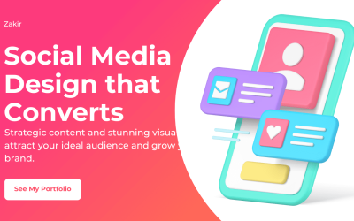 Social Media Marketing Internet Networks Colorful Modern Facebook Cover