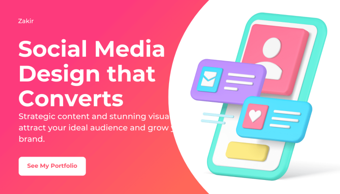Social Media Marketing Internet Networks Colorful Modern Facebook Cover