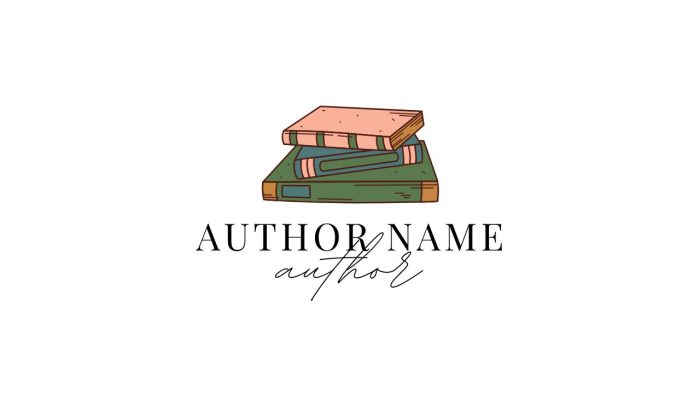 Stack of Books Author Writer Logo (1280 x 768 px)