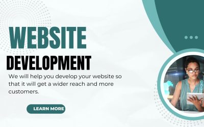 Teal Minimalist Website Development Instagram Post (1280 x 768 px)