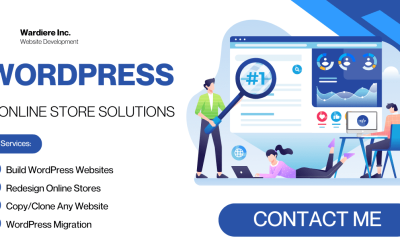 White Blue Modern Website Development Services Facebook Ad