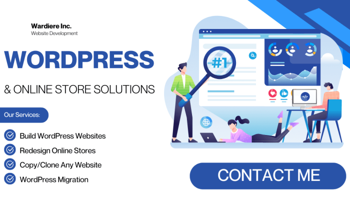 White Blue Modern Website Development Services Facebook Ad