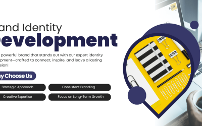 White Grey Modern Brand Identity Development Banner