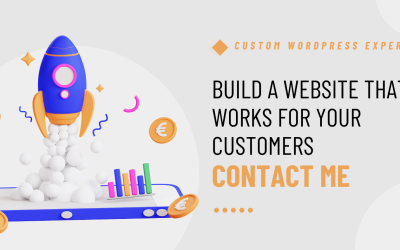 White Orange 3D Illustration Business Blog Banner