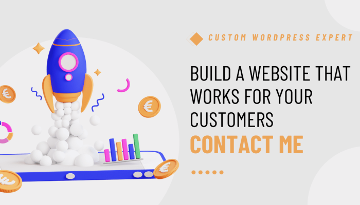White Orange 3D Illustration Business Blog Banner