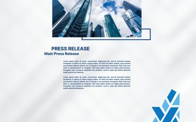 White and Navy Modern Press Release Document A4 (1280 x 768 px)