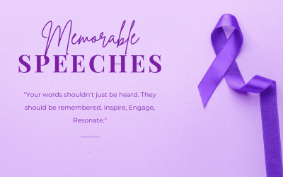 purple Minimalist World Cancer Day Banner