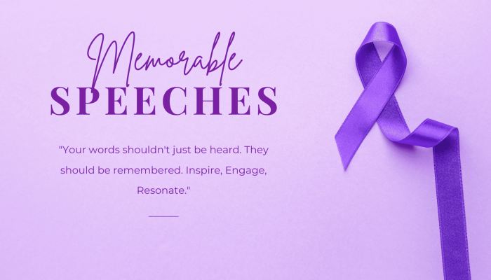 purple Minimalist World Cancer Day Banner