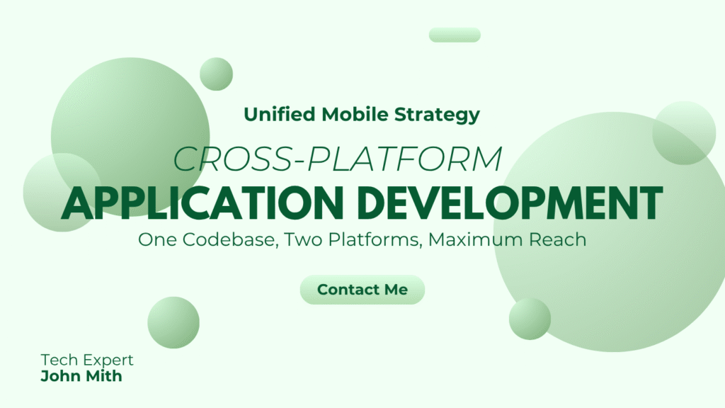 I will create a cross-platform mobile app for both iOS and Android