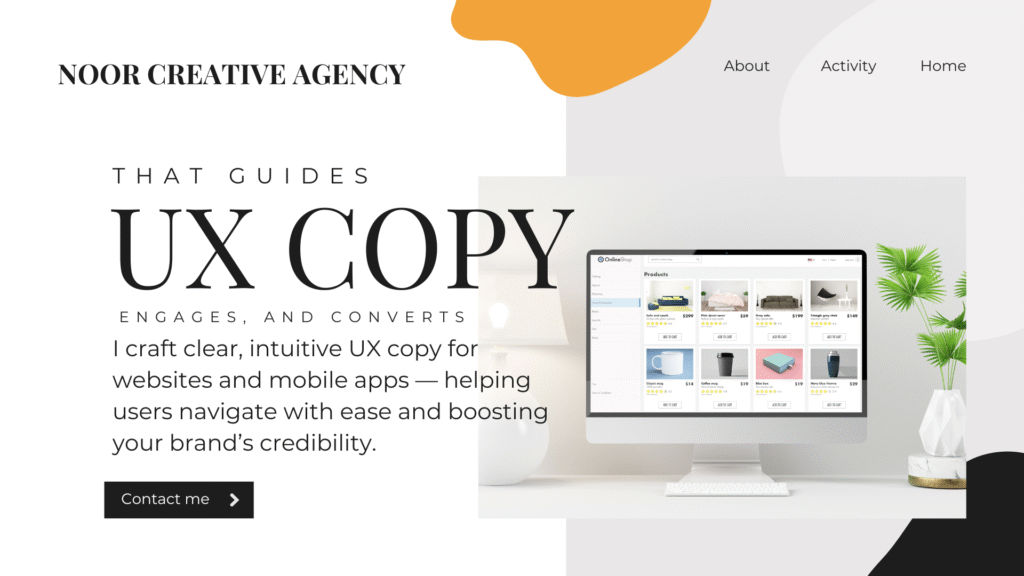 I will write UX copy for your website or mobile app