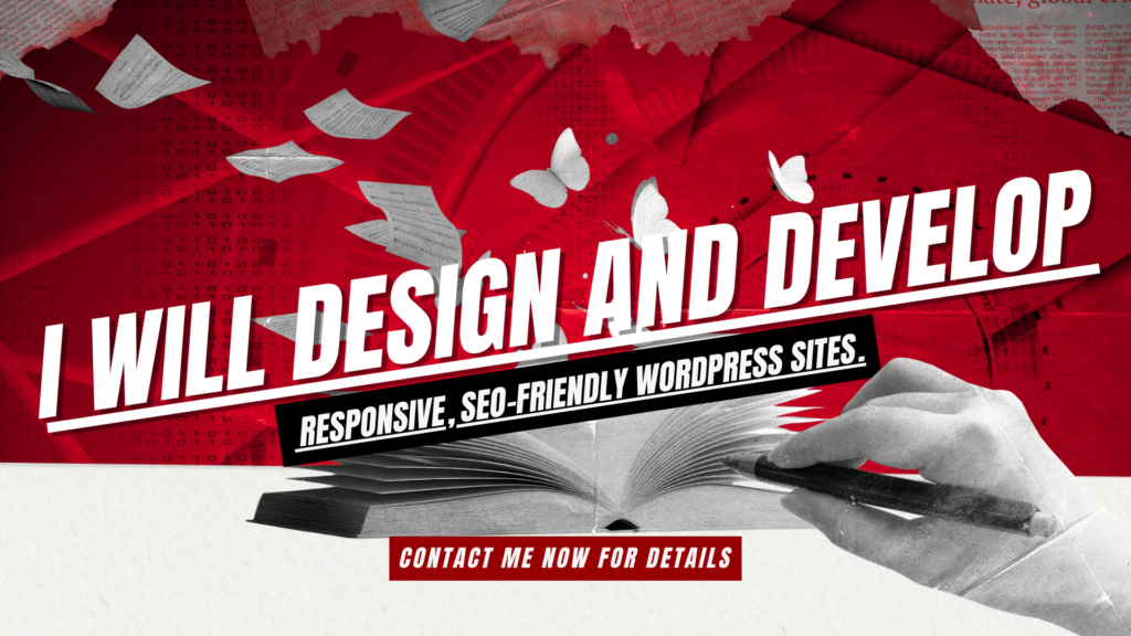 I will design and develop responsive, SEO-friendly WordPress sites.