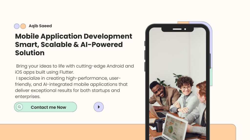 I will develop Android and iOS apps, including AI-powered mobile applications, as an expert Flutter developer