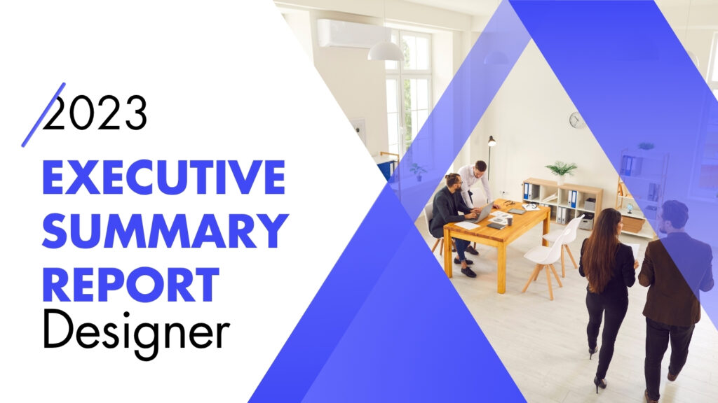 I will create a clean and impactful one-page executive summary or report design.