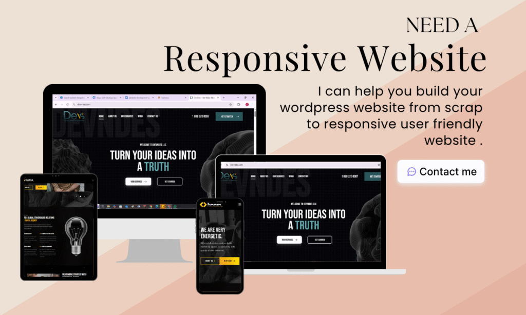 I will build a wordpress website or a landing page
