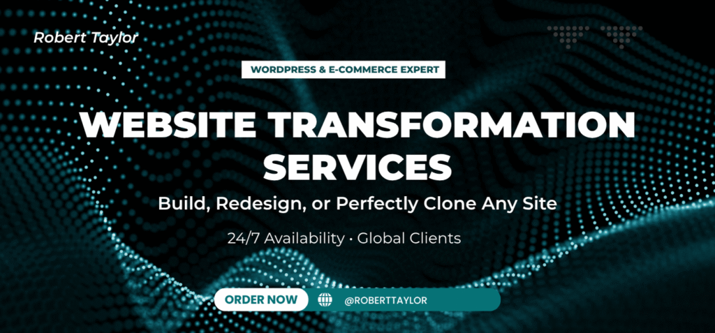 I will build, redesign, or copy any WordPress or online store website