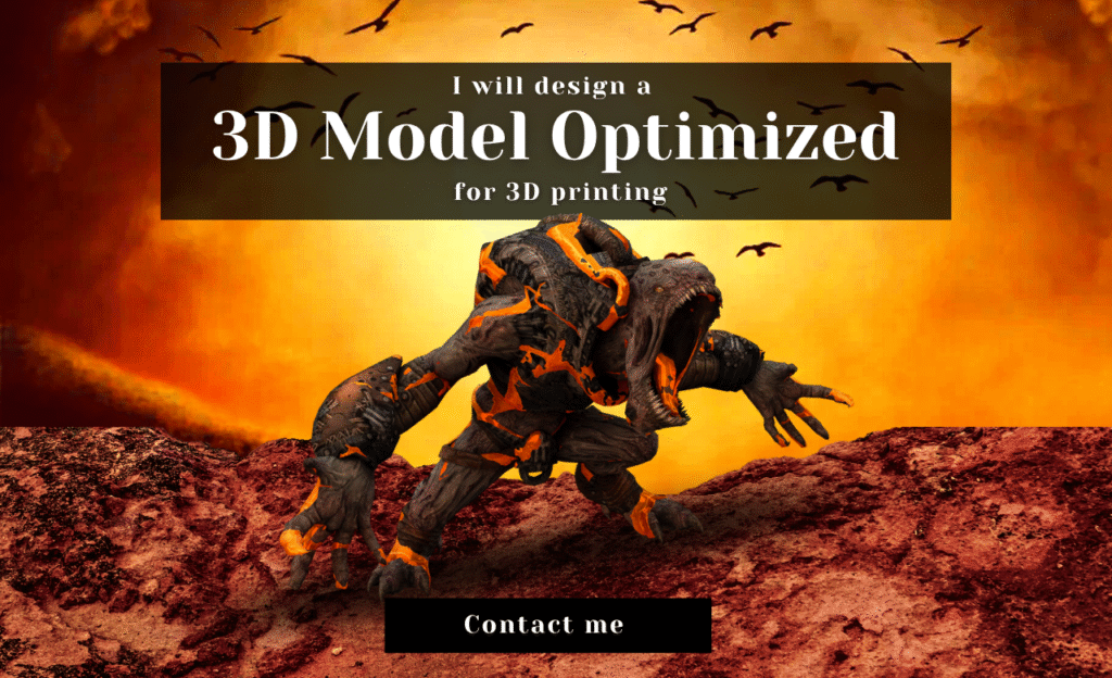 I will create 3D models for 3D printing and character modeling for games