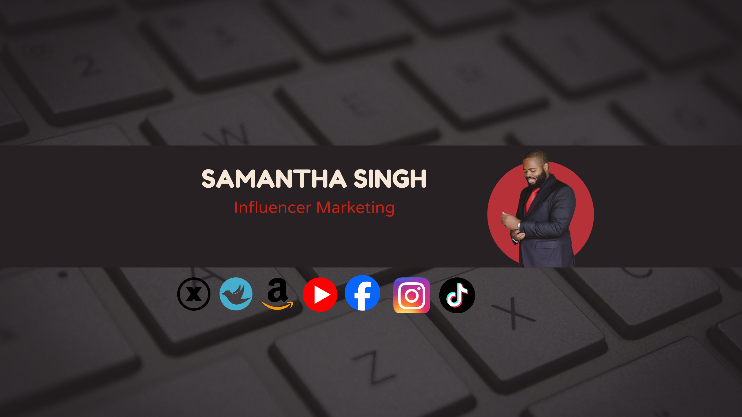 Black Yellow White Green Red Business Digital Marketing Professional Youtube Channel Art Banner