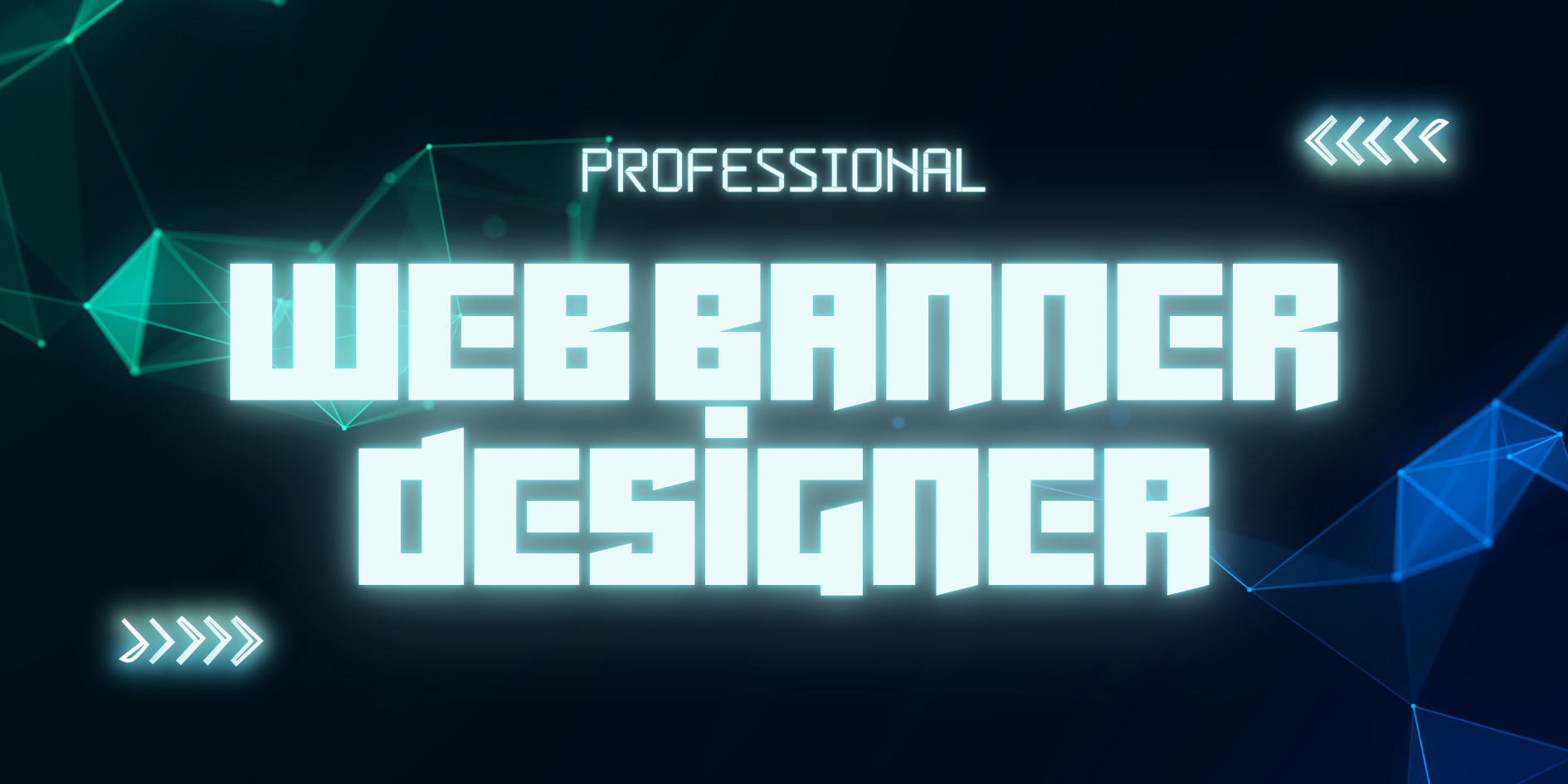 Black and Blue Neon Cyber Monday Banner