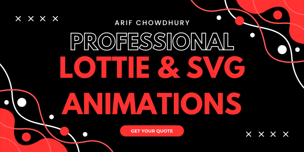 I will create professional svg animation json lottie for web or app