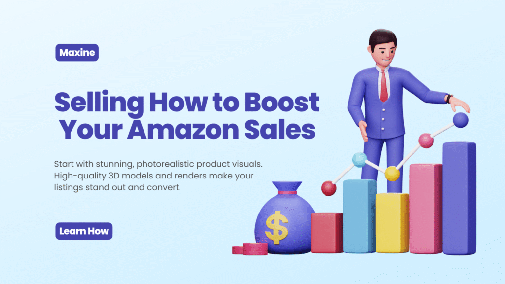 I will do 3d product modeling and realistic 3d rendering for amazon