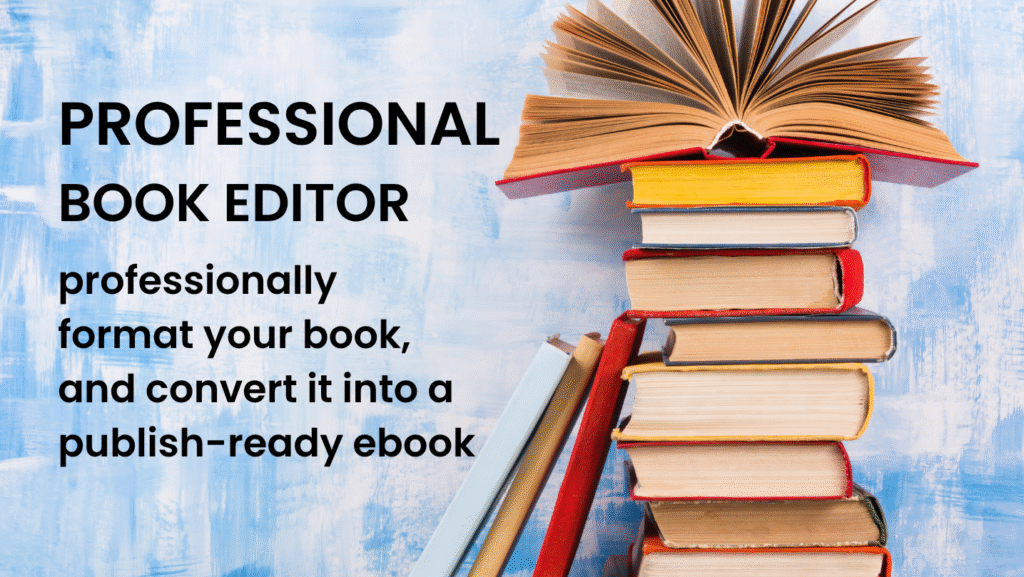 I will design a captivating book cover, professionally format your book, and convert it into a publish-ready ebook.