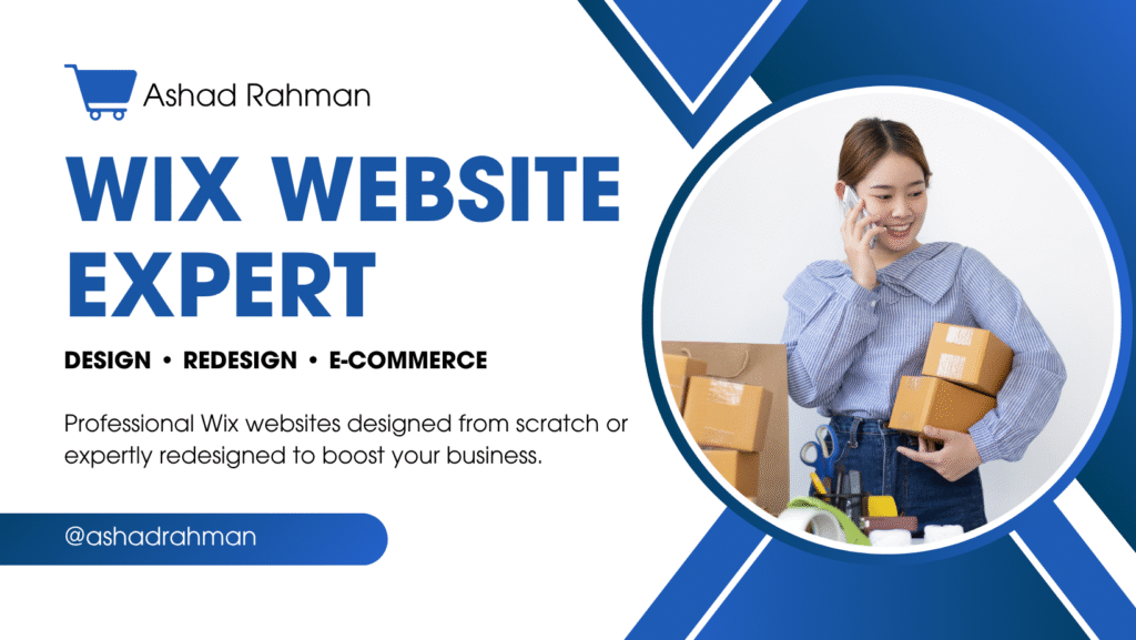 I will build wix website design, wix website redesign wix ecommerce or wix online store