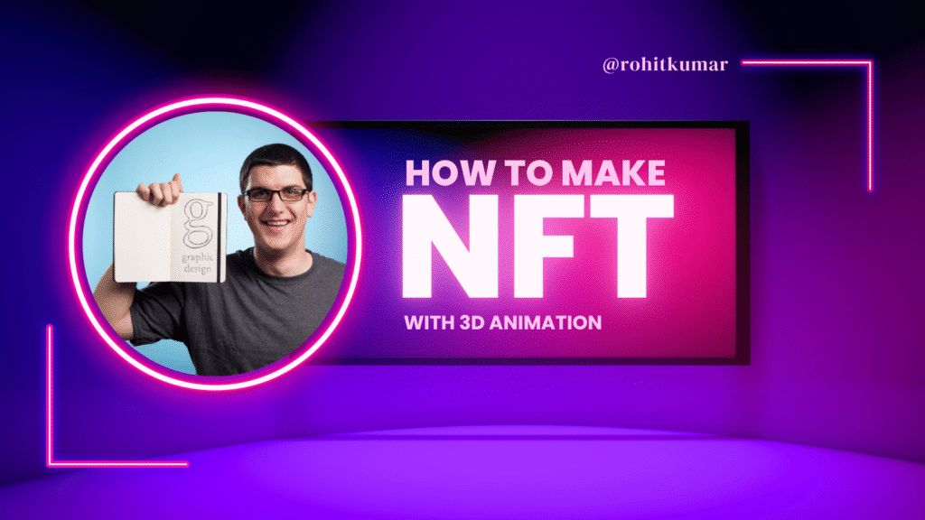 I will create 3d nft animation or trading card animation
