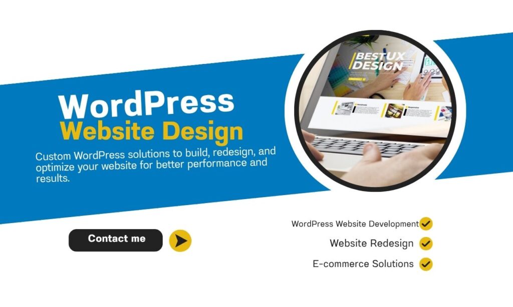 Our agency will develop or redesign your wordpress website