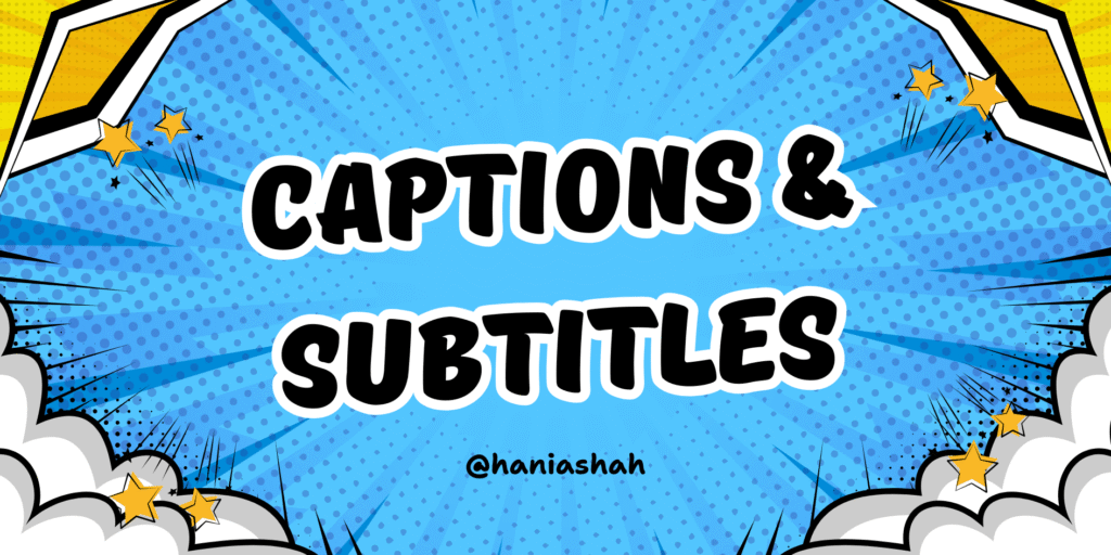 I will add human synced subtitles or captions, srt, transcription for your video