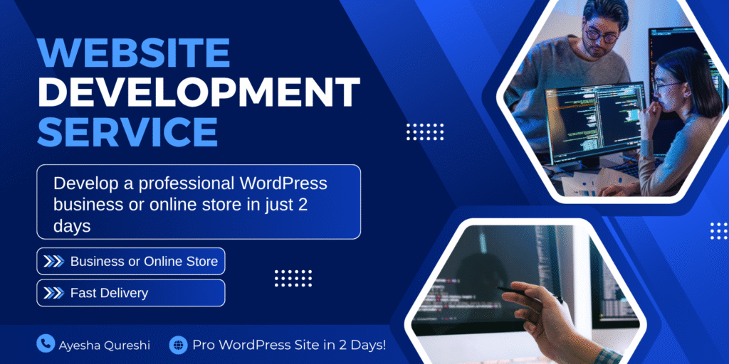 Develop a professional WordPress business or online store in just 2 days