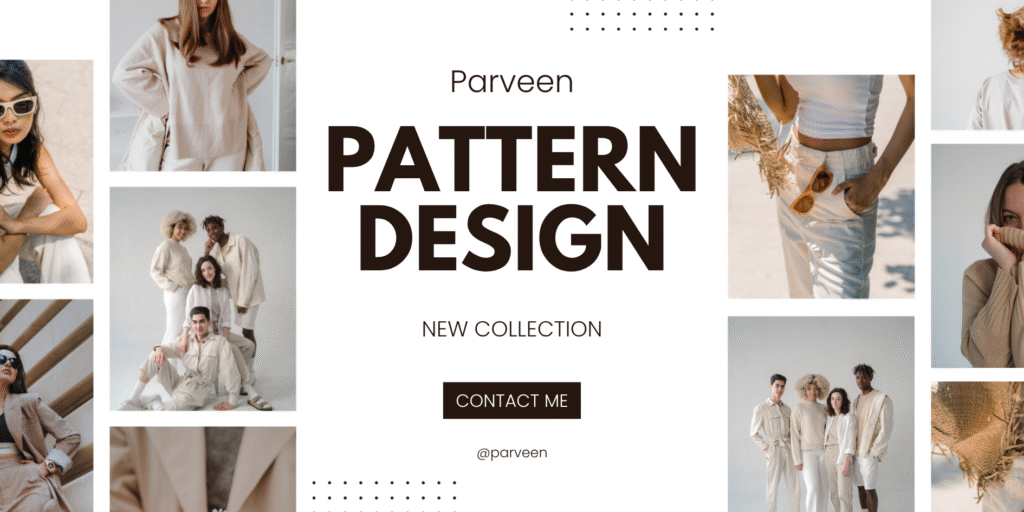 I design unique seamless patterns for fabric and textile projects.