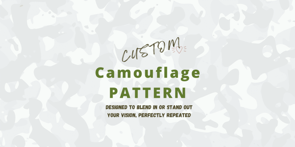 I will create a custom seamless vector camouflage pattern.