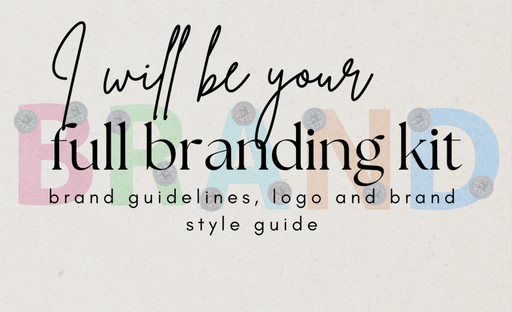 I will design full branding kit, brand guidelines, logo and brand style guide