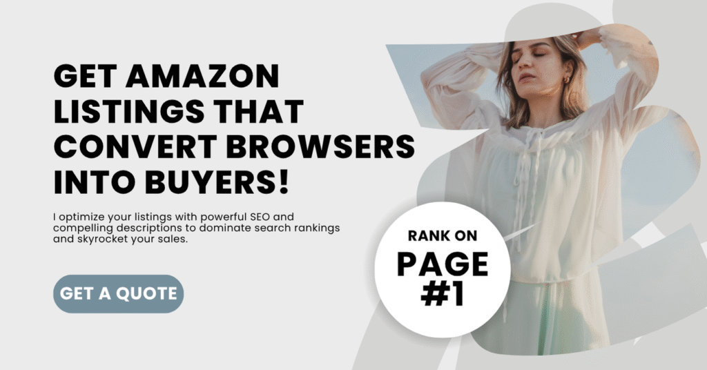 I will write seo amazon listing optimization, fba product description