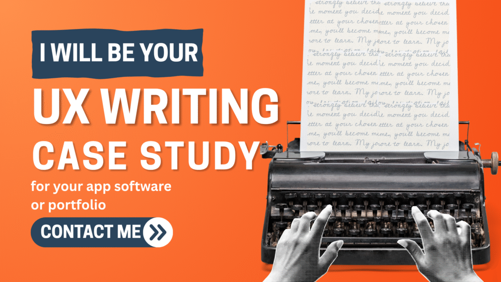 I will do UX writing and case study for your app software or portfolio