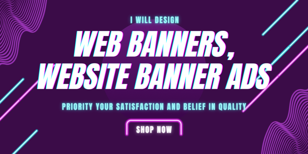 I will design web banners, website banner ads, and provide professional image editing.