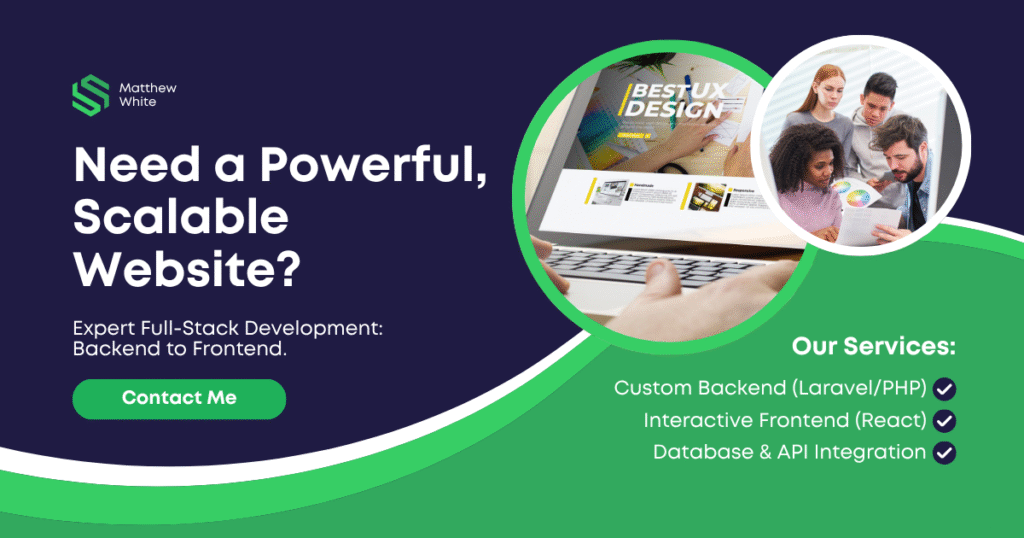 I will provide full-stack website development services, specializing in backend and full-stack web development