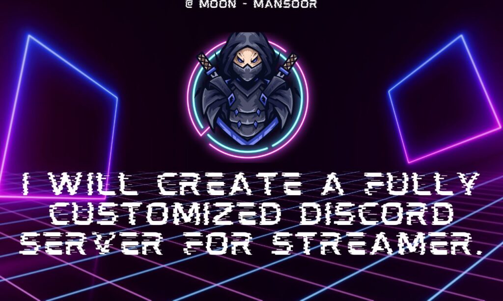 I will create a fully customized discord server for streamer.
