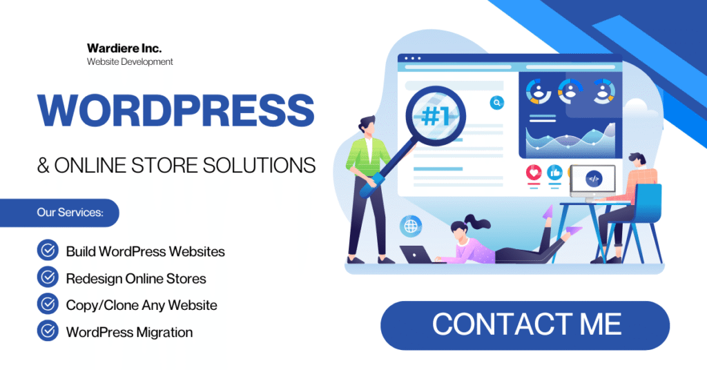I will fix WordPress issues, resolve WordPress errors, troubleshoot bugs, and repair WooCommerce problems.​