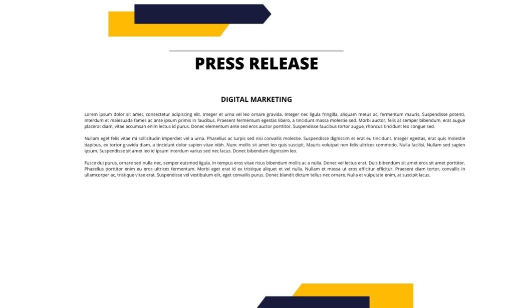I will write and distribute a press release to premium outlets